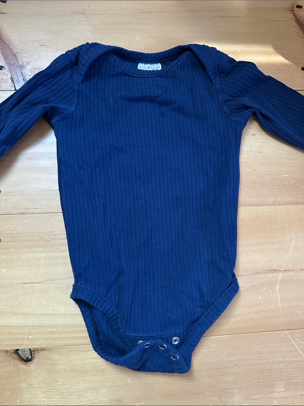 Hanna Andersson Ribbed Cotton Bodysuit 18-24 mos